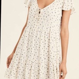 American Eagle White Flowy Dress